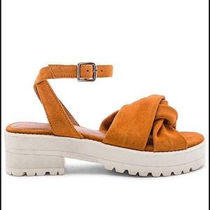 Free People Orange Sandals